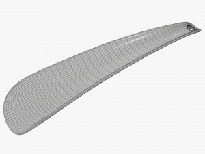 Shoehorn plastic small type 5 red Modelo 3D