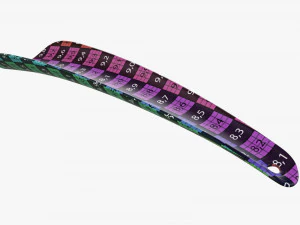 Calzador plastico peque&ntilde;o tipo 5 rojo Modelo 3D