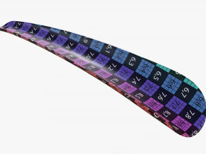 Calzador plastico peque&ntilde;o tipo 5 rojo Modelo 3D