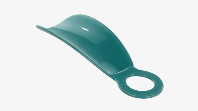 Shoehorn plastic small with hole Modelo 3D .c4d .max .obj .3ds .fbx .stl .blend 