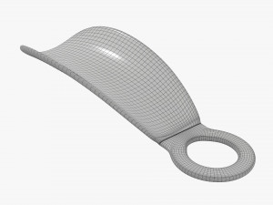 Shoehorn plastic small with hole Modelo 3D