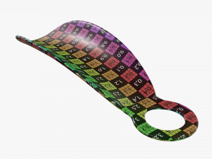 Shoehorn plastic small with hole Modelo 3D