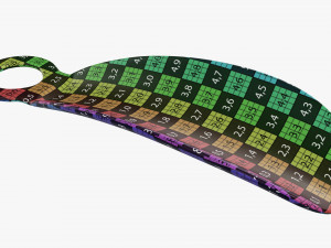 Shoehorn plastic small with hole Modelo 3D