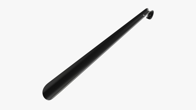 Shoehorn plastic tall with hole Modelo 3D .c4d .max .obj .3ds .fbx .stl .blend 