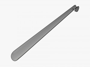 Shoehorn plastic tall with hole Modelo 3D