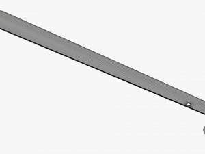 Shoehorn plastic tall with hole Modelo 3D