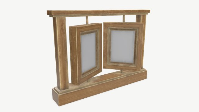 Wooden photo frame Modelo 3D .c4d .max .obj .3ds .fbx .stl .blend 