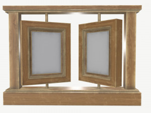 Wooden photo frame Modelo 3D