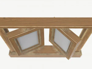 marco de fotos de madera Modelo 3D