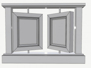 Wooden photo frame Modelo 3D