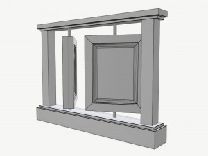 Wooden photo frame Modelo 3D