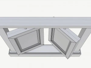 marco de fotos de madera Modelo 3D