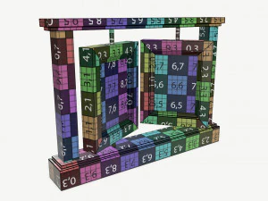 marco de fotos de madera Modelo 3D