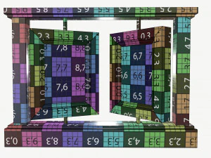 marco de fotos de madera Modelo 3D