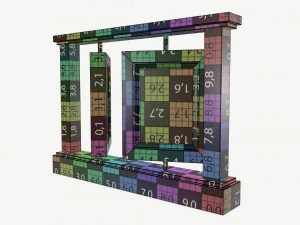 marco de fotos de madera Modelo 3D