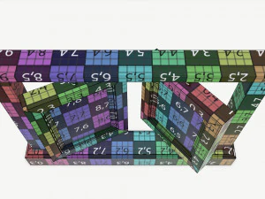 marco de fotos de madera Modelo 3D