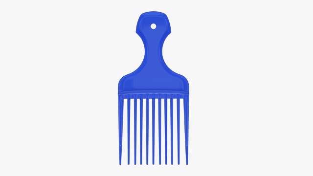 Afro pick hair comb hairdresser 3D 모델 .c4d .max .obj .3ds .fbx .stl .blend 