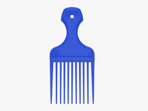 Afro pick hair comb hairdresser Modelo 3D