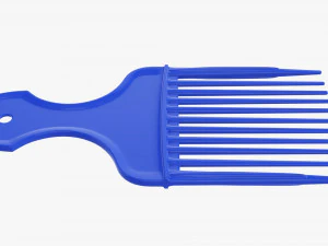 Afro pick hair comb hairdresser 3D Model