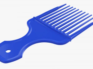 Afro pick hair comb hairdresser 3D Model
