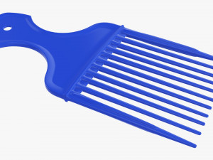 Afro pick hair comb hairdresser 3D 모델