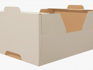 Ardboard retail tray box 01 Modelo 3D