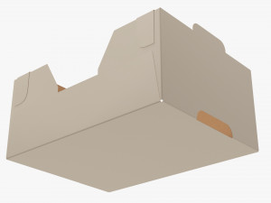 Ardboard retail tray box 01 Modelo 3D