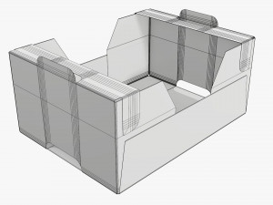Ardboard retail tray box 01 Modelo 3D
