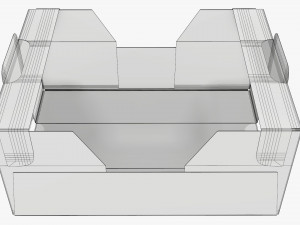 Ardboard retail tray box 01 Modelo 3D