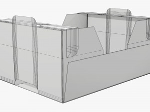 Ardboard retail tray box 01 Modelo 3D