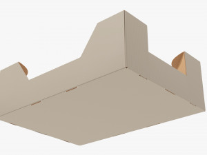 Ardboard retail tray box 02 Modelo 3D