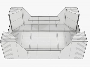 Ardboard retail tray box 02 Modelo 3D