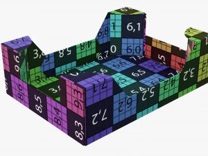 Ardboard retail tray box 02 3D Model