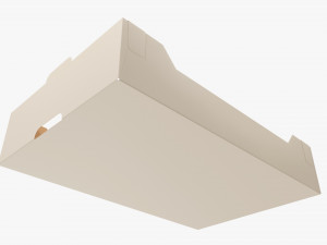 Ardboard retail tray box 03 3D मॉडल