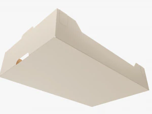 Ardboard retail tray box 03 3D Model