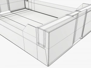 Ardboard retail tray box 03 3D Model