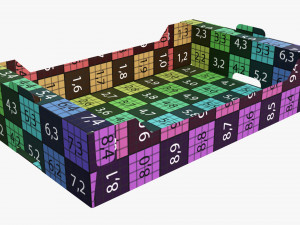 Ardboard retail tray box 03 3D मॉडल