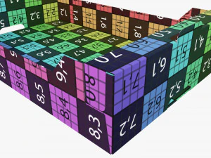 Ardboard retail tray box 03 3D Model