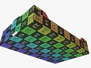 Ardboard retail tray box 03 3D Model