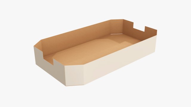 Ardboard retail tray box 04 Modèle 3D .c4d .max .obj .3ds .fbx .stl .blend 