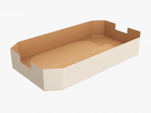 Ardboard retail tray box 04 3D Model