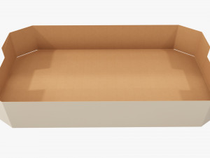 Ardboard retail tray box 04 Modèle 3D