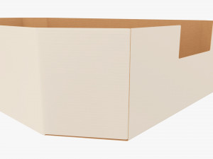 Ardboard retail tray box 04 Modèle 3D