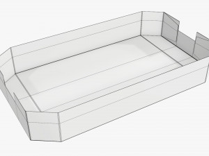 Ardboard retail tray box 04 Modèle 3D