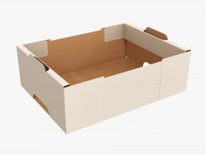 Ardboard retail tray box 05 3D Model