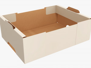 Ardboard retail tray box 05 Modelo 3D