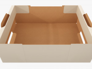 Ardboard retail tray box 05 Modelo 3D