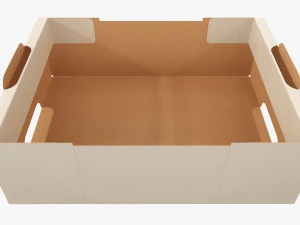 Ardboard retail tray box 05 3D Model
