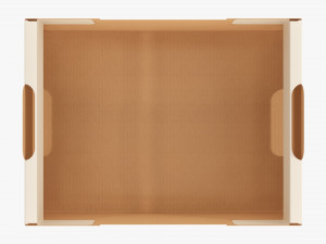 Ardboard retail tray box 05 Modelo 3D