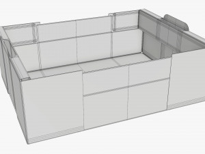 Ardboard retail tray box 05 Modelo 3D
